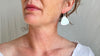 Mother of Pearl Earrings. Sterling Silver. 2061