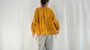 Mexican Gauze Blouse. Mustard. One Size