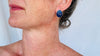 Lapis Lazuli Asymmetrical Earrings. Sterling Silver.