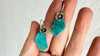 Chrysocolla and Sterling Silver Earrings. Atelier Aadya. 0635
