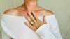 Oversized Faceted Lemon Topaz Cocktail Ring | Handmade Adjustable Sterling Silver | Unique Gemstone Jewelry. 4203