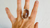 Sterling Silver Quartz Cocktail Ring, Adjustable Size, Taxco Artisan Made. 4257
