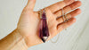 Natural Amethyst Crystal Pendant Necklace. Sterling Silver. Atelier Aadya. Medicine Necklace. 2676