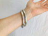 PAIR Fine Silver Bangle from the Karen Hill Tribe of Thailand