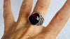 Amber Botanicals Ring. Sterling Silver. Adjustable Size. AP-378