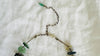 Ancient Roman Glass Necklace with Sterling Silver. Handmade Designer Jewelry.