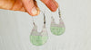 Rainbow Fluorite & Silver Flower Earrings. Sterling Silver. Atelier Aadya. 2722