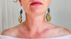 Amber & Abalone Earrings. Sterling Silver. 2004