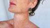 Apache Gold Silver Post Earrings. Rare Pyrite. Sterling. One-of-a-Kind. 3001