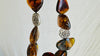 Dramatic Amber Necklace. Antique Sterling Silver Beads. Maximalist Designer Jewelry. IN COMPLIANCE with Etsy Regulations