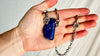 Lapis Lazuli Pendant on Sterling Silver Chain Necklace. 0891