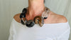 Garden Quartz & Ammonite Necklace. Designer Natural Stone Necklace. Atelier Aadya