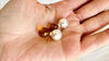 Amber Barbell Earrings. Double Sided. Sterling Silver. 2077