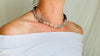 Fluorite & Sterling Silver Necklace. 2747