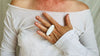 Moonstone Two Finger Ring. Adjustable. Gorgeous Flash. 1288