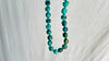 Turquoise and Sterling Necklace. Natural American Turquoise. 2285