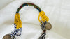 Kuchi Coin Necklace. Multistrand Beaded Jewelry. 4301