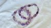 Long Amethyst Necklace. Natural Stone Beaded Designer Jewelry.