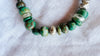 Guatemalita Jade Beaded Bracelet with a Sterling Silver Bead. 2847