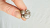 Silver Pebble Stacked Ring. Handmade Sterling Silver Jewelry. Size 7. 2631