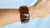 Amber Beaded Bracelet. Cuff. Mexican Amber. Chunky. Unisex 2863