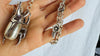 Beetle Pendant Necklace. Handmade Sterling Silver Chain. Atelier Aadya. 2879
