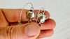 Rainbow Fluorite & Silver Flower Earrings. Sterling Silver. Atelier Aadya. 2722