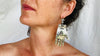 Oaxaca Silver Earrings. La Mano. Hand. Mexico. Frida Kahlo.