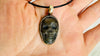 Labradorite Skull Pendant Necklace. Nepalese. 2284