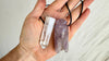 Amethyst Cicada and Quartz Crystal Pendant Necklace. Medicine Necklace. 2320