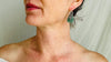 Guatemalan Jade Earrings. Handmade Sterling Silver Jewelry. 2415