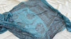 Blue Gauze Shiva Nataraja Shawl, Wrap, Scarf. Lightweight Spiritual Accessory from India. 4226