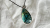 Labradorite and Silver Pendant Necklace. 0975