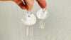 Mother of Pearl & Silver Earrings. Handmade Designer Jewelry in Sterling Silver. 2412