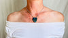 Chrysocolla Heart Pendant Necklace. Sterling Silver Chain. 1103