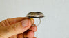 Pyrite Druzy Ring. Size 5.75. 0699