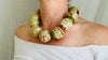 Banded Onyx Beaded Necklace. Huge Spheres.