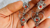 Heart Earrings. Oaxacan Filigree with Coral. Sterling Silver. Mexico. 0402