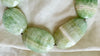 Carribean Calcite Beaded Necklace. Chunky Ovals. Sterling Silver. 1411