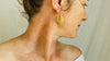 Gold Plated Oaxacan Earrings. Traditional Design. Sterling Silver. Vermeil. Oaxaca, Mexico. 0386