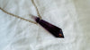 Natural Amethyst Crystal Pendant Necklace. Sterling Silver. Atelier Aadya. Medicine Necklace. 2674