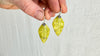 Serpentine Flower Earrings. Sterling Silver. 2250