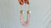 Multi-Strand Rose Quartz Necklace. Sterling Silver. Heart. 0657