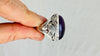 Amethyst Botanicals Ring. Size 7. Stupendously Crafted Sterling Silver. 4142