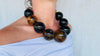 Huge Graduated Amber Round Bead Necklace. Dramatic and Gorgeous!
