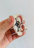 Labradorite Two Finger Ring. Adjustable. Gorgeous Flash. 0372