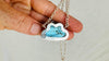 Cloud Labradorite Pendant Necklace. Sterling Silver Chain. Handcrafted Designer Jewelry . 2726