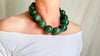 Aventurine Spheres Necklace. Sterling Silver. Adjustable. 1163