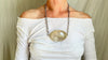 Huge Natural Quartz & Silver Pendant Necklace. Atelier Aadya. Medicine Necklace. 2019