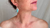 Taxco Turquoise Earrings. Sterling Silver. Mexico. 0817